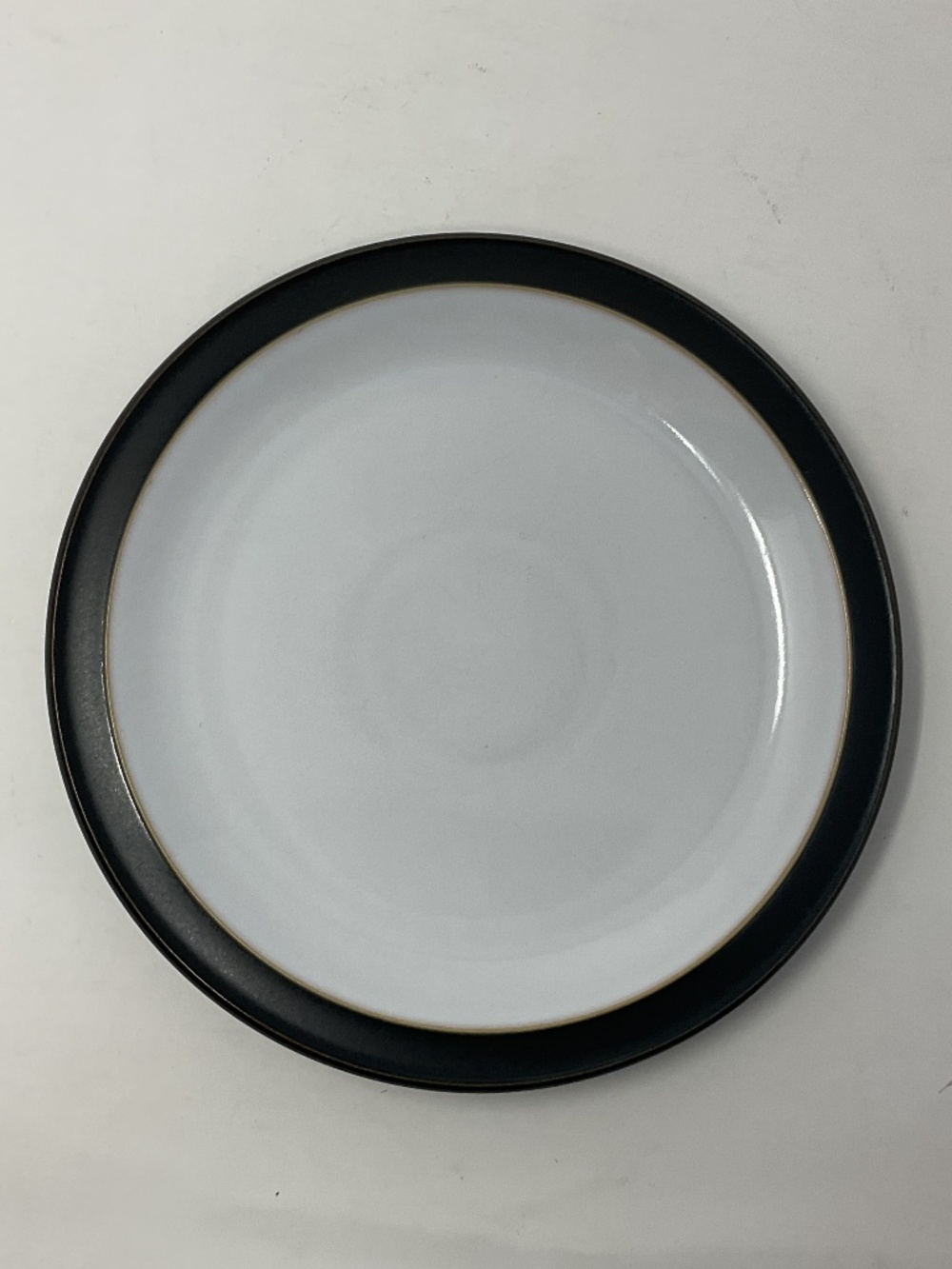 Denby Jet Black (retired) Stoneware Side Salad Luncheon Plate (4 available)